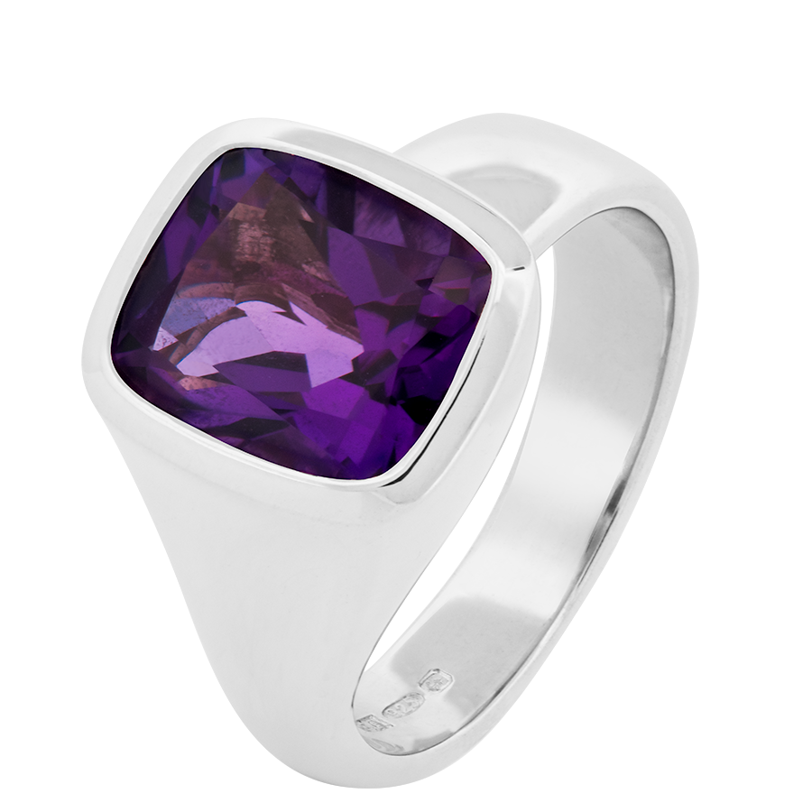 square-cut-amethyst-bezel-set-silver-ring