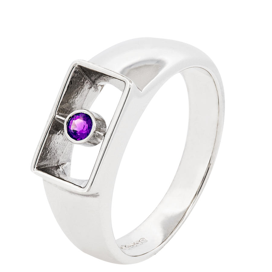 geometric-sterling-silver-amethyst-ring