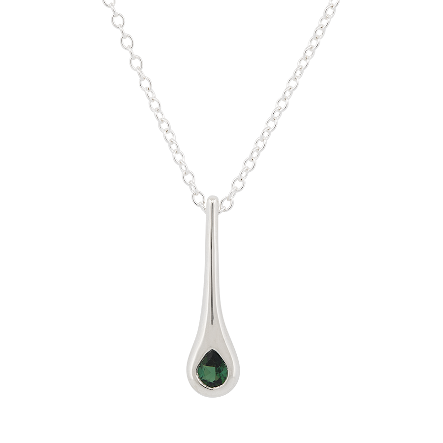 smooth-finish-silver-drop-pendant-necklace