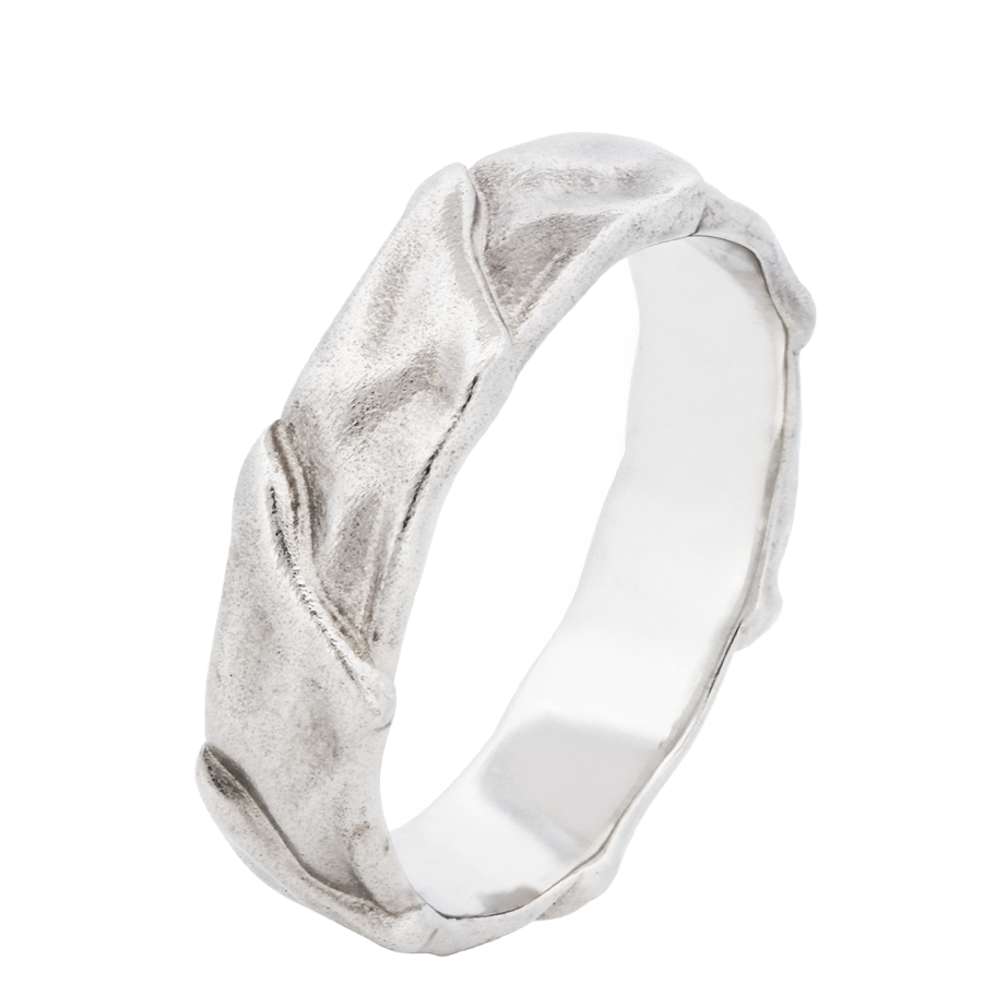 textured-matte-sterling-silver-organic-ring